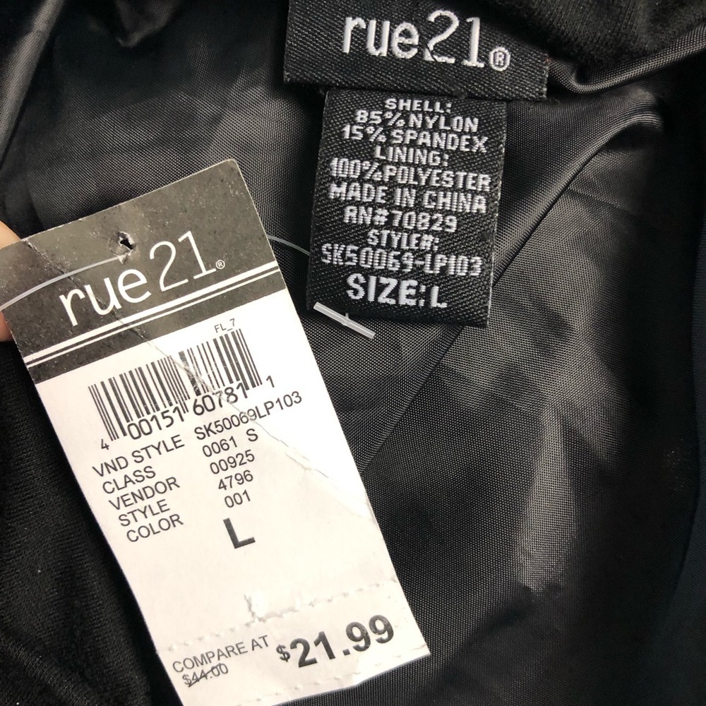 NWT Rue 21 Sparkling Ruffle Mini Skirt Size L - Picture 6 of 7